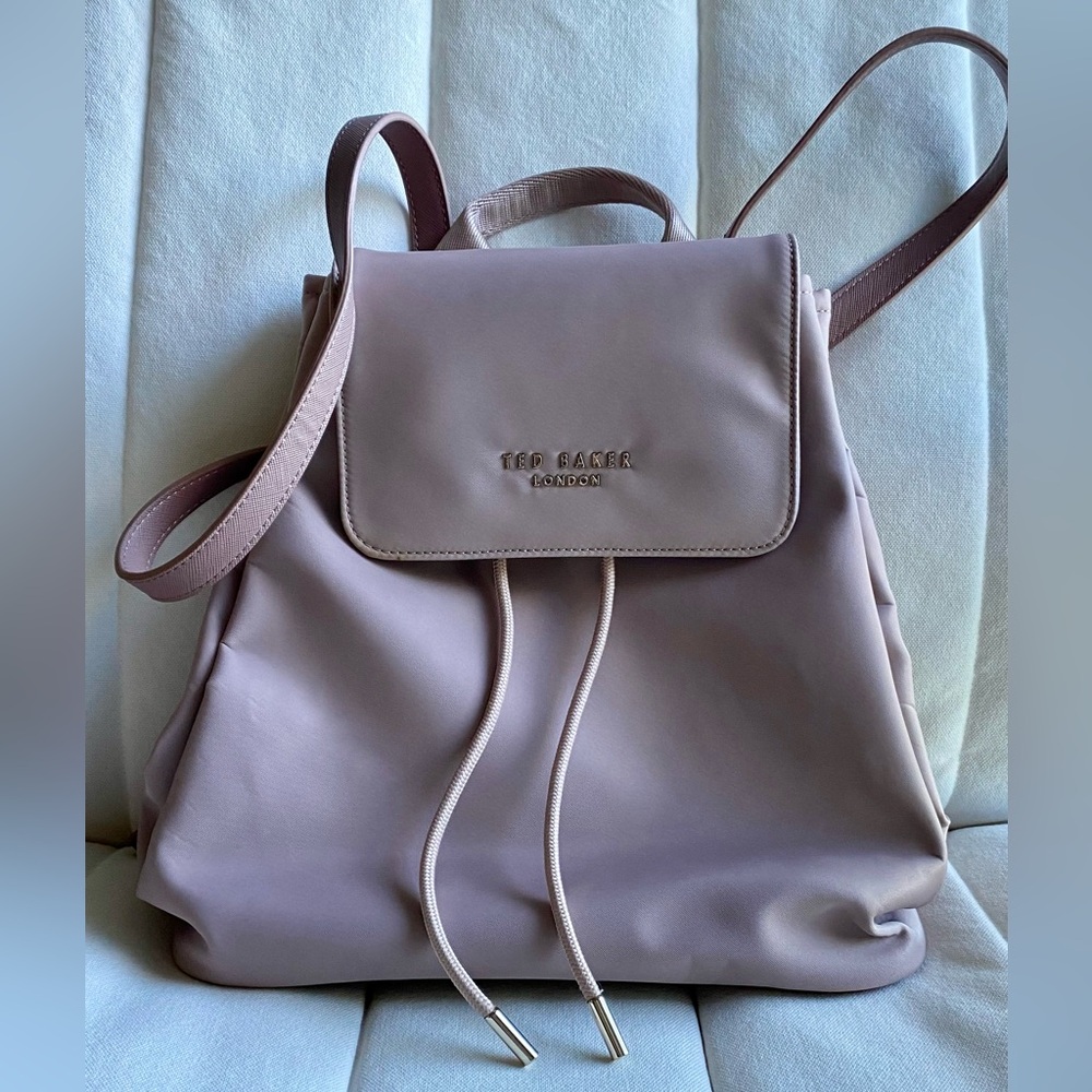 TED BAKER Lavender Nylon Backpack